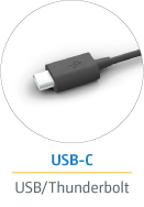 Echtzeit über USB-C und Thunderbolt