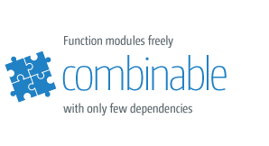 EtherCAT in real time: combinable modules